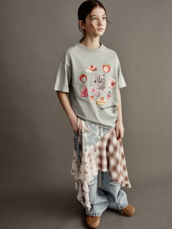 юбка-пояс с асимметричными воланами для девочек фотография