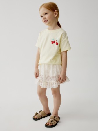 юбка-шорты из кружева для девочек фотография