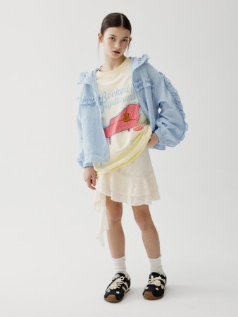 юбка-шорты из кружева с воланами для девочек - детские юбки с воланами 