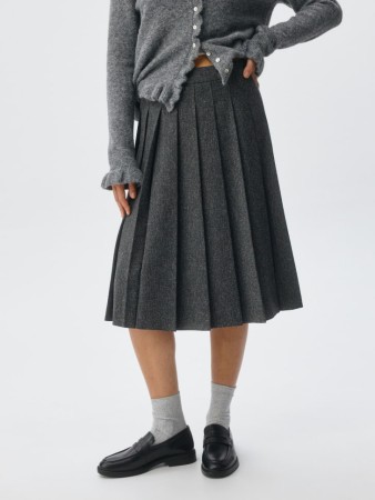 юбка со складками с меланжевым эффектом - женские юбки российские 