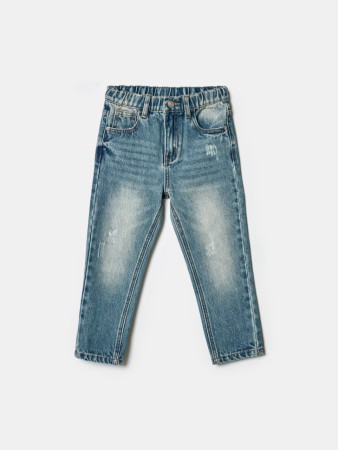 зауженные джинсы на резинке для мальчиков фотография