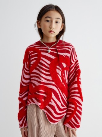 жаккардовый джемпер для девочек фотография