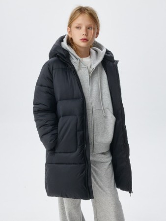 зимнее стеганое пальто с капюшоном для девочек - детская одежда, обувь и аксессуары пуховая 