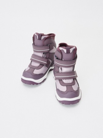 зимние мембранные ботинки для девочек - детская обувь с манжетами 