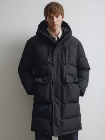 зимний пуховик с натуральным наполнителем из пуха и пера - мужская одежда, обувь и аксессуары флисовая 