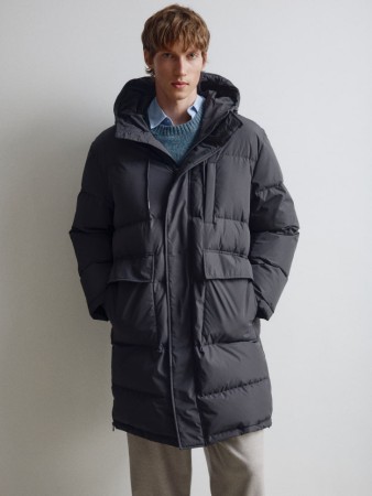 зимний пуховик с натуральным наполнителем из пуха и пера - мужская одежда, обувь и аксессуары флисовая 