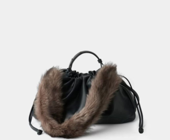 сумка с ремешком из меха - женские сумки и кошельки