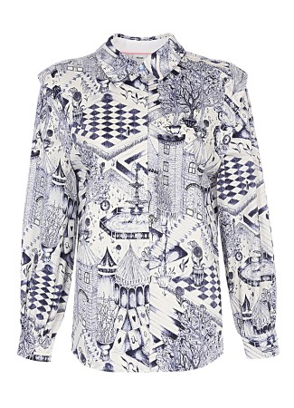 блузка женская gardenia ls shirt  фотография