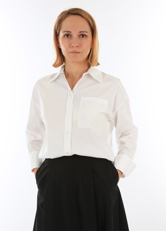 блузка женская martina penny black - женская одежда со складками 