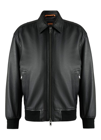 бомбер мужской joloco  - куртки и пуховики кожаные 