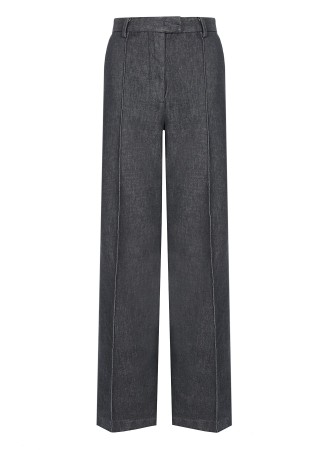 брюки из денима женские grey denim  фотография