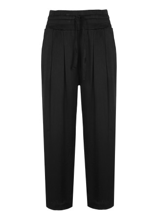 брюки женские satin crop pants  фотография