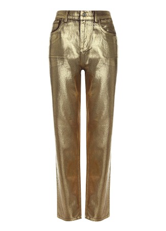 джинсы женские gold denim  - женская одежда золотая 