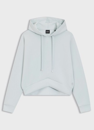 худи женское evesya  - толстовки и олимпийки с фигурным вырезом 