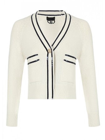 кардиган женский ecs maglia aperta  - женские кардиганы хлопковые 