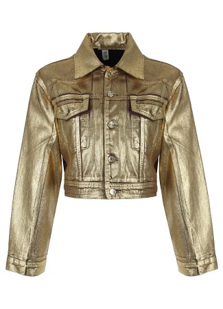 куртка женская gold denim  - куртки и пуховики золотые 
