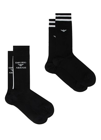 носки мужские 2-pack short socks  - мужская одежда emporio armani underwear 