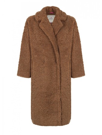 пальто женское lurex teddy coat  - верхняя одежда на застежке 