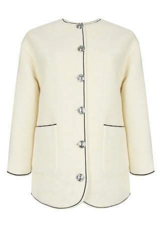 полушерстяной жакет женский giacca lana cotta  фотография