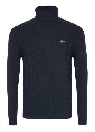 свитер мужской high-neck  - мужская одежда из полиамида