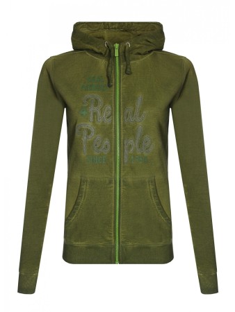 толстовка женская хлопковая woman jacket fi campagnolo с начесом - женские толстовки и свитшоты