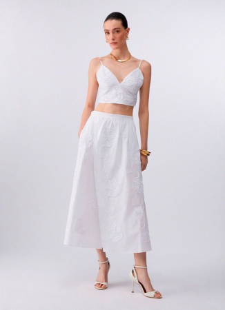 топ-бралетт с вышивкой  - женская одежда, обувь и аксессуары хлопковая 