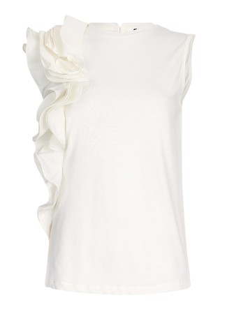 топ женский t-shirt con volant  - женская одежда liu jo 