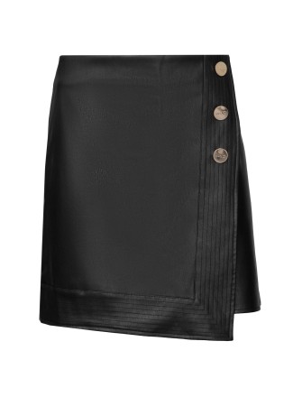 юбка-шорты из экокожи женские  фотография