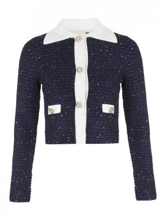 жакет женский giacca maglia texture  - пиджаки и костюмы укороченные по распродаже