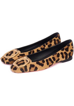 балетки  - женская обувь коричневая 