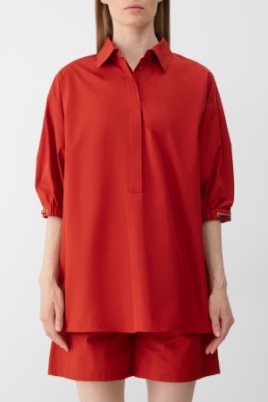 блузка maxmara - женские блузы и рубашки красные 