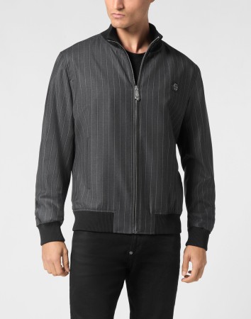 бомбер  - мужская верхняя одежда серая 