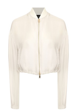 бомбер  - куртки и пуховики белые 