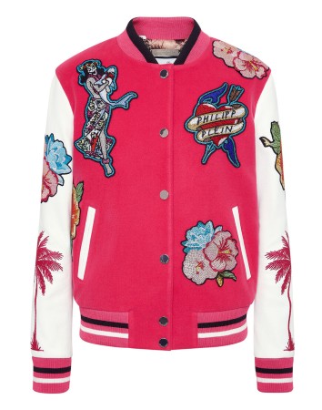 бомбер  - куртки и пуховики розовые 