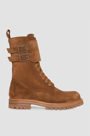 ботинки  - женская обувь коричневая 