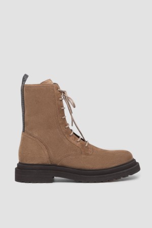 ботинки  - женская обувь коричневая 