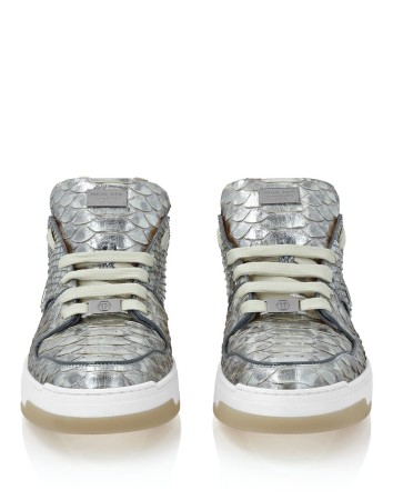 ботинки  - мужская обувь серебряная 