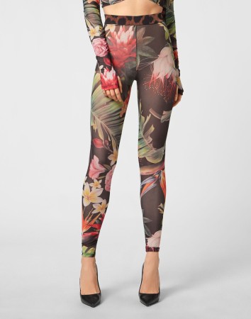 брюки клеш  - женские брюки с принтом 