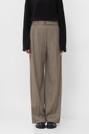 брюки  модель corset loose - женские брюки с прямоугольной пряжкой 