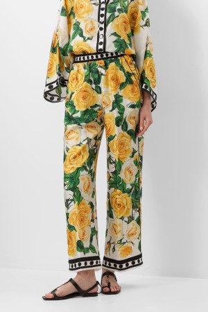 брюки  модель из коллекции flowering - женские брюки в горошек 