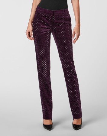 брюки прямые  - женские брюки сиреневые 