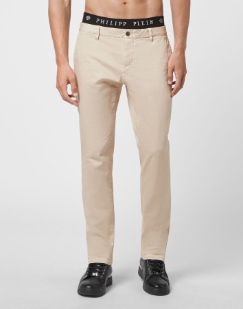 брюки прямые  - мужские брюки с баской 