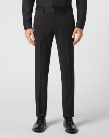 брюки прямые  - мужские брюки с баской 