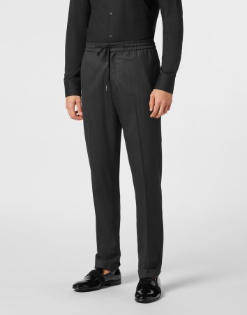 брюки  - мужские брюки с баской 