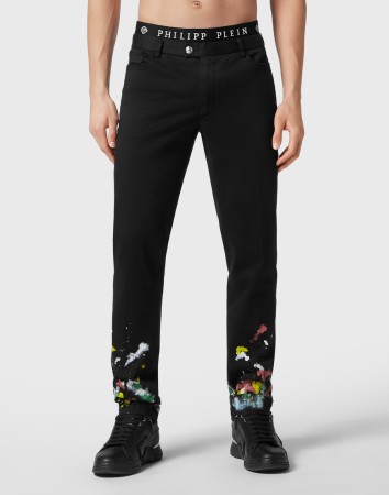 брюки  - мужские брюки с баской 