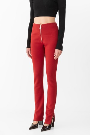 брюки  - женские брюки с вырезом 