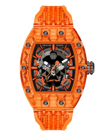 часы  - мужские наручные часы оранжевые 