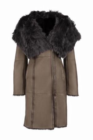 дубленка  - женская верхняя одежда alberto bini 