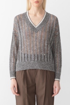 джемпер  модель dazzling ribbed net - женские джемперы прозрачные 