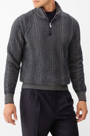 джемпер  модель vanisé chevron - мужская одежда brunello cucinelli 